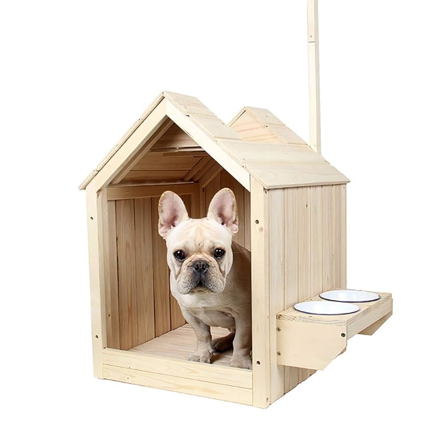 Amazon.co.jp: 犬小屋 天然木 ドッグハウス 犬舎 ゲージ 犬用